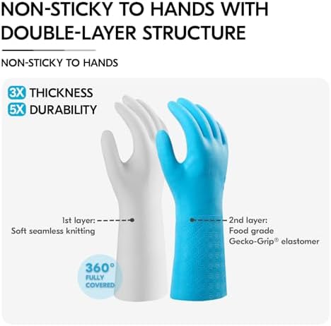 Vgo HouseholdsCleaning Gloves FreshAromas Lined Kitchen Gloves