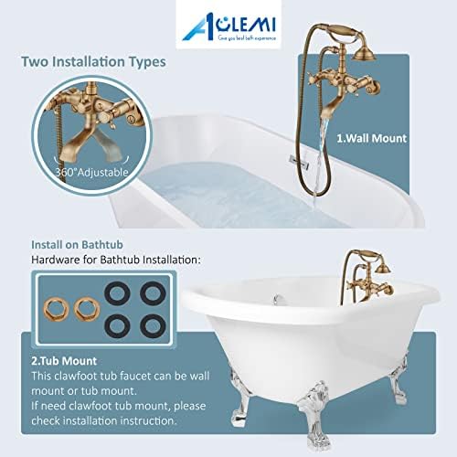 Aolemi antique brass bath faucet