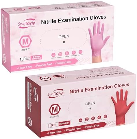 100-Count Nitrile Gloves for Cleaning Medical Use