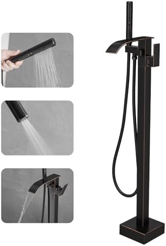 RUMOSE -Freestanding Tub Filler with Handheld Shower for a Relaxing Bath Experience
