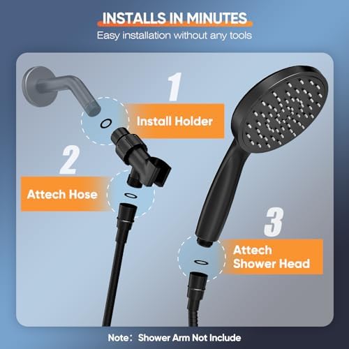 ESNbia Handheld Showers Premium Metal High Pressure