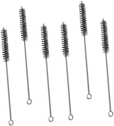 Amosfun Flexible Handle Brush Set 6pcs Stainless Steel Drain Cleaning Tool