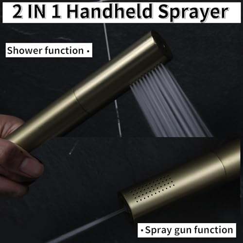 Adjustable 22-Inch Shower Bar with Durable Brass Plumbing for Home Use