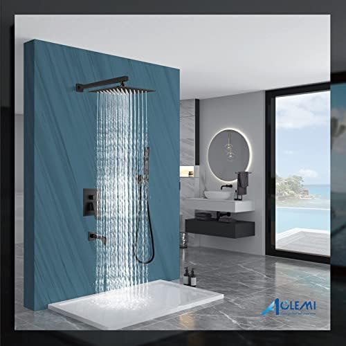 Aolemi 10 Inch Oil Rubbed Bronze Shower Head Combo Set 1