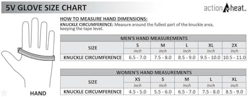 ActionHeat Battery Heated Gloves for Men with 3 Heat Settings
