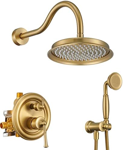 Solids Brass Roman Faucet Brushed Gold Perfect for Bathrooms