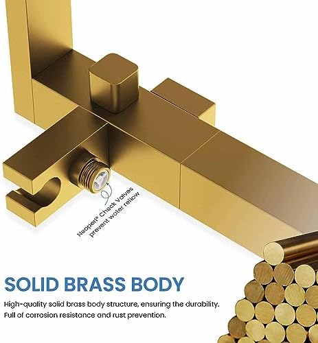 KIBI Cube Floor Mount Bathtub Faucet