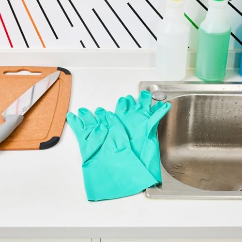 Restaurantware Clean Tek Pro 10-Pair Large Nitrile Cleaning Gloves
