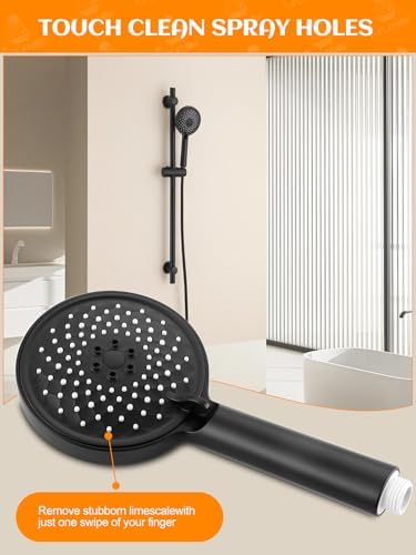 Adjustable 316 Stainless Steel Shower Head with 30-inch Slide Bar Hose