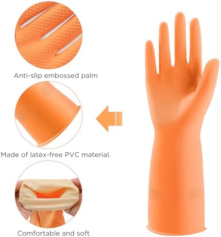 rubber gloves for kitchen cleaning