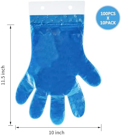 DealbyBox- 1000 Pack Blue Disposable Gloves for Restaurants