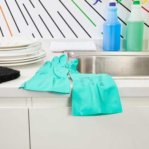 Restaurantware Clean Tek Professional 15 Mil Extra Large Cleaning Gloves