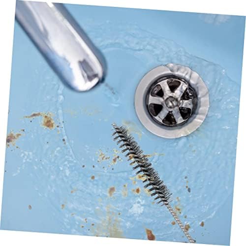 Amosfun Flexible Handle Brush Set 6pcs Stainless Steel Drain Cleaning Tool