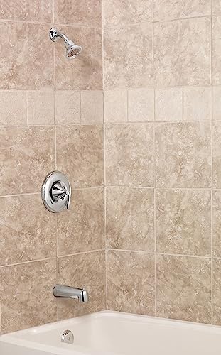 Muen Eva Brushed Nickel Posi-Temp Kit with Showers Tub Trim