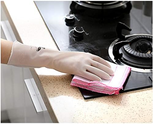 Kitchen Rubber Dishwashing Gloves Large 3 Pairs