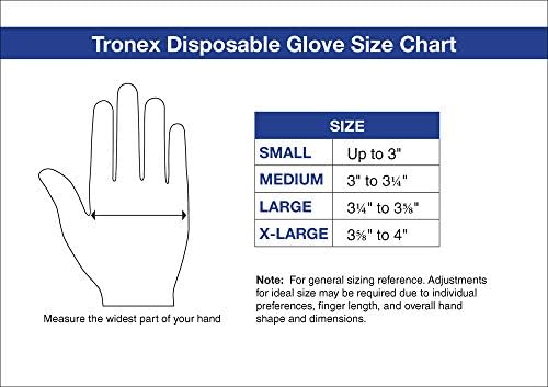 TRONEX 100-Piece Disposable Latex Gloves for Small Hands