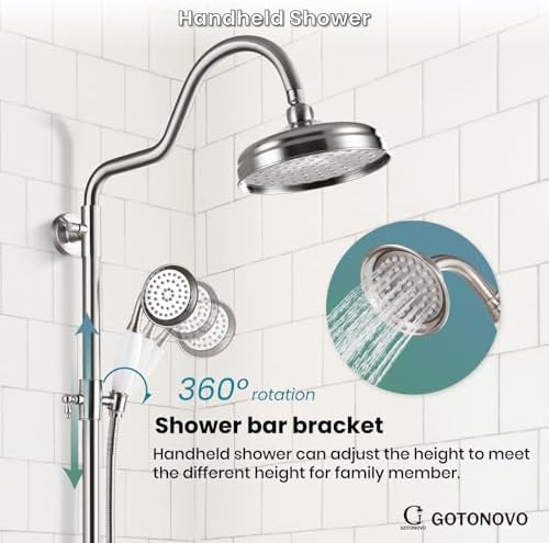Gotonovo Luxury Exposed Shower Faucet Set