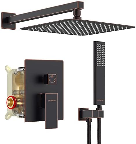 Brand-Ready Oil Rubbed Bronze 12 Shower System Set