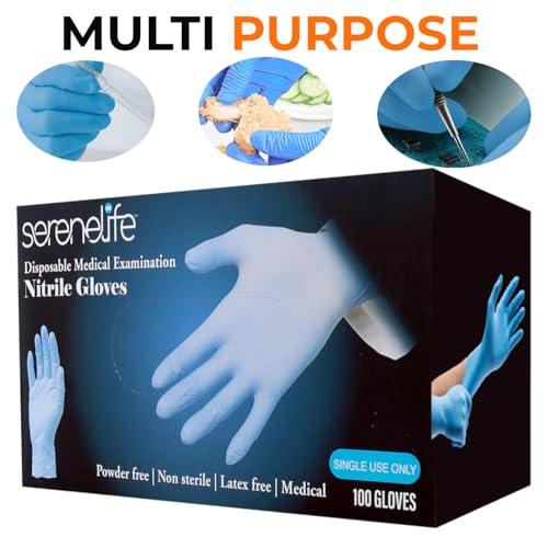 SereneLife Nitrile Gloves