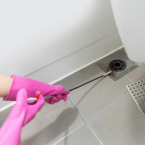 OSALADI Toilet Pickup Tool Dredging Brush for Home Sink Drain