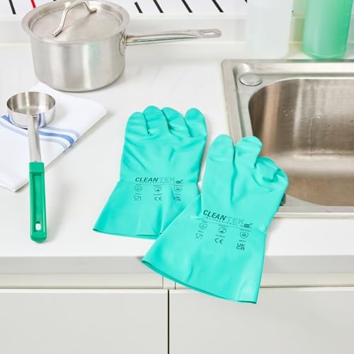 Restaurantware Clean Tek Professional 15 Mil XXL Cleaning Gloves 1 Pair