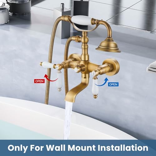 Airuida antique brass bathroom faucet