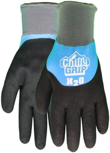 Chilly Grip A323 H20 Waterproof Thermal Gloves 6 Pairs Size Large