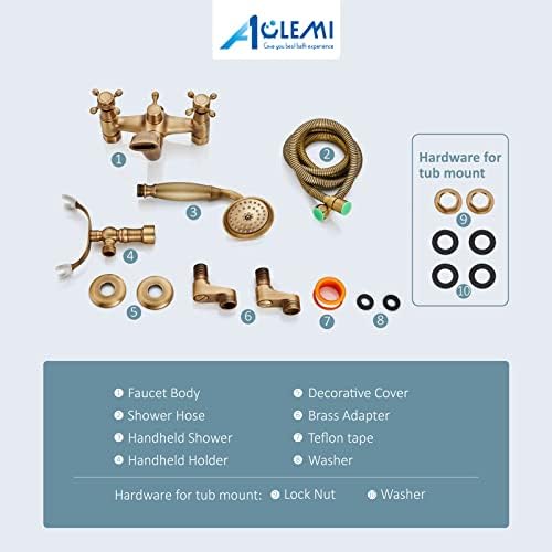 Aolemi antique brass bath faucet