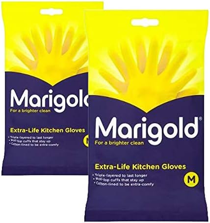 Marigolds Extra Life Kitchen Gloves Medium 2 Pairs
