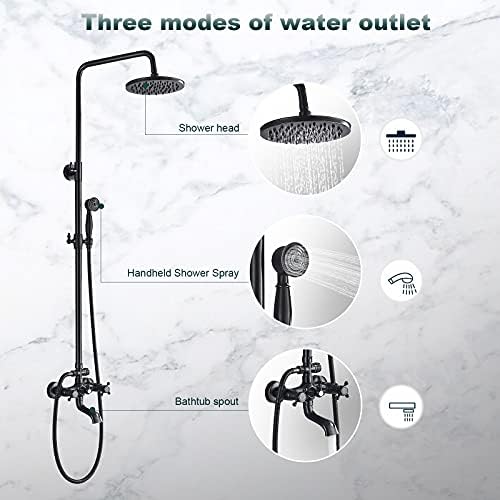 NeierThodore Oil Rubbed Bronze Shower Faucet Set