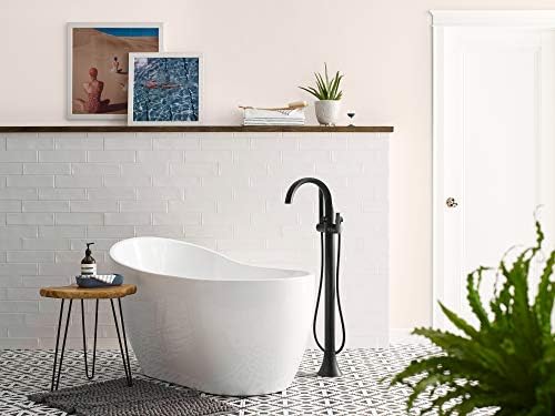 Moen S3105BN Doux One-Handle Freestanding Floor Mount Tub Filler with Handshower