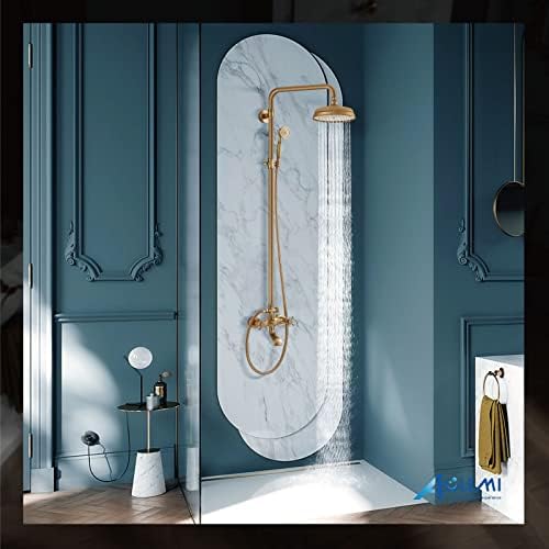 Aolemi Antique Brass Exposed Shower Faucet Set