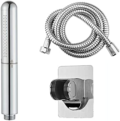 Handheld Shower Head With Extra Long Hose And Wall Mounted Holder Chrome Finish