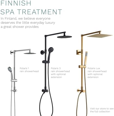 Luxury Rainfall Shower System Elegant Rain Sprinkler Perfect for Bathroom Fennocasa