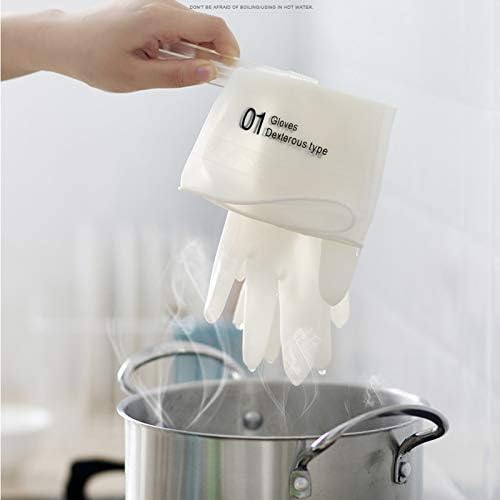 Kitchen Rubber Dishwashing Gloves Large 3 Pairs