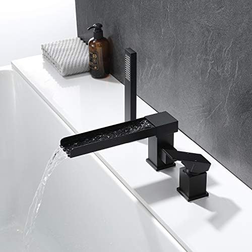 Stunning Deck Mount Faucet with Hand Shower