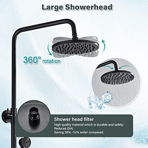 NeierThodore Oil Rubbed Bronze Shower Faucet Set