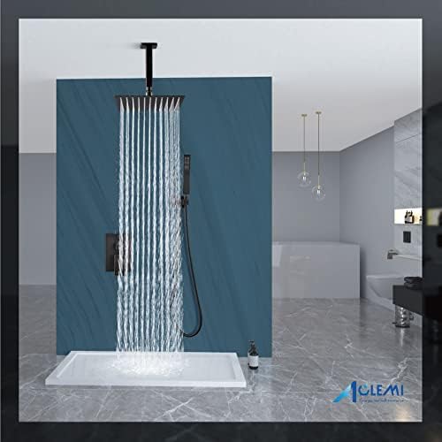 Aolemi 12 Inch Ceiling Shower Head with Handheld Spray