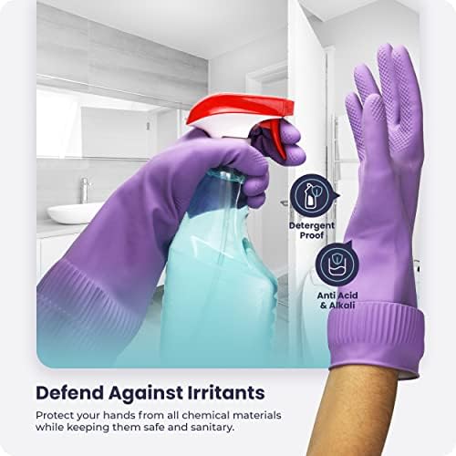 Durable Extra Long Dishwashing Gloves for Kitchen Cleaning 15 Inch