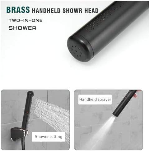 Hoimpro Oil Rubbed Bronze 2 In 1 Function Handheld Shower Head Set