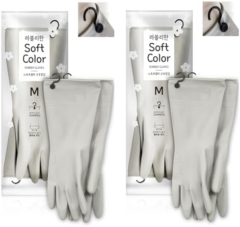 Premium Reusable Gloves for Cleaning and Housework with 100 Natural Latex