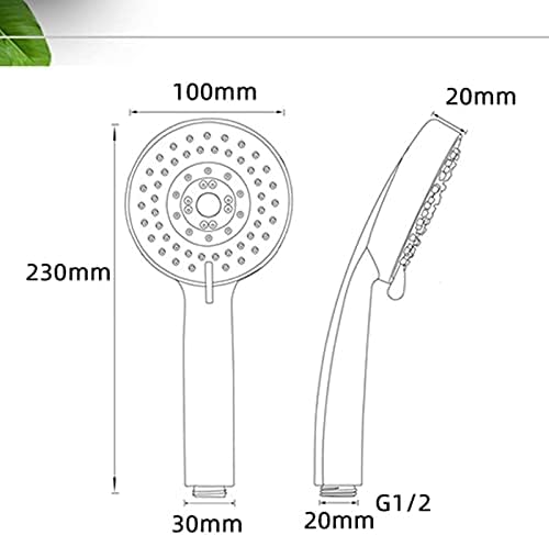 LASEVE Handheld Shower Head with Massage Rain Modes