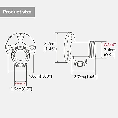 Aolemi Matte Black Installation Kit for Bathroom Faucet