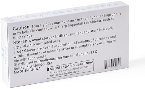 1000pc Food Safe Plastic Gloves for Restaurant Use