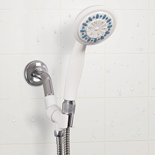AquaSense 770-980 3-Setting Handheld Shower Head With Hose Gray 1