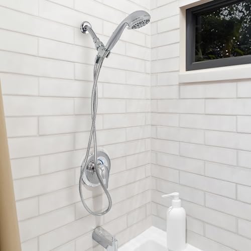 Danco 5 Spray Setting Handheld Shower Head Charming Chrome Hydrodynamic Design