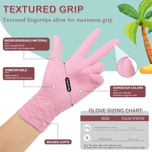 AmazonBasics Kids Nitrile Gloves 100PCS