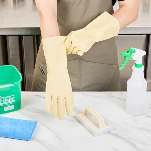 Restaurantware Clean Tek Professional 22 Mil Cleaning Gloves