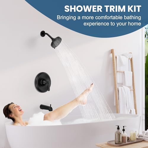 Matte Black Shower Handle