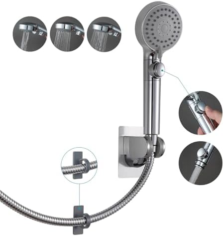 RV Shower Head 5-Modes High Pressure Water Saving No Drilling Motorhome